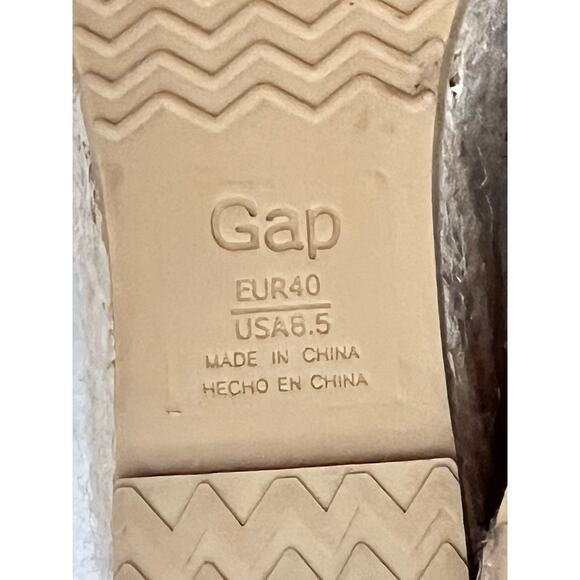 NEW GAP Espadrille Wedges Shoes Sandals Brown Suede Wedge Ankle Strap Open Toe - Picture 10 of 10